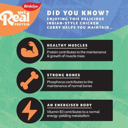 Birds Eye Get Real Protein Indian Style Chicken Coconut Curry 