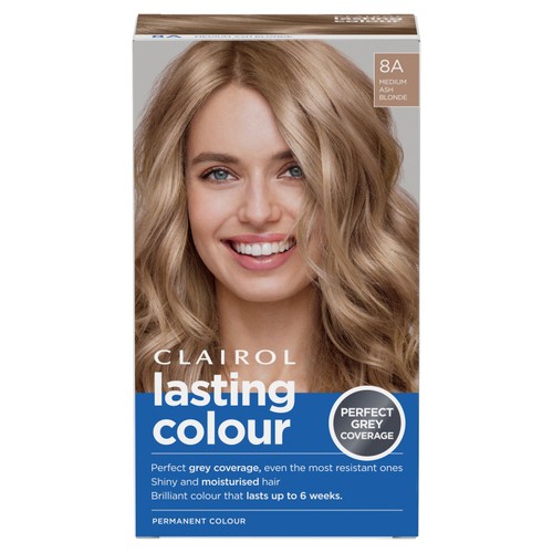 Clairol Lasting Colour Permanent Hair Dye 8a Medium Ash Blonde