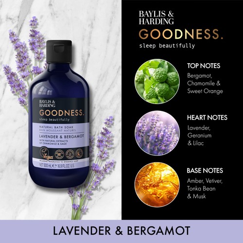 Baylis & Harding Goodness Natural Lavender & Bergamot Bath Soak