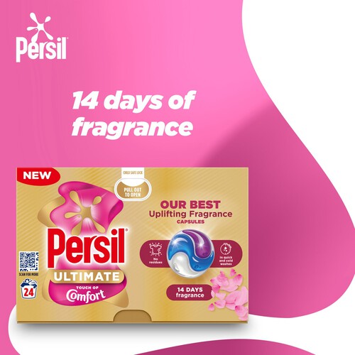 Persil Ultimate Touch of Comfort Laundry Washing Capsules 24 Washes