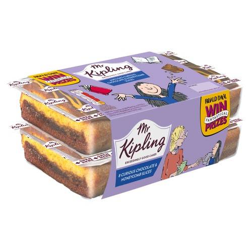Mr Kipling Matilda's Curious Chocolate & Honeycomb Slices 8 Pack