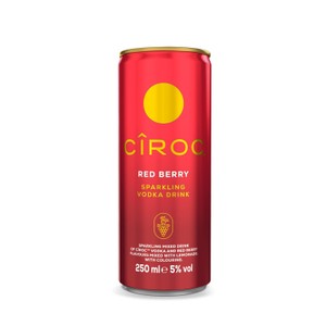 Cîroc Red Berry Sparkling Vodka Drink 5% vol 250ml Can