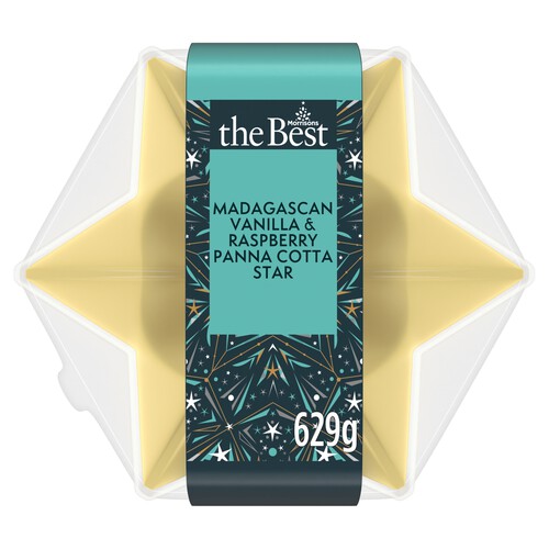 Morrisons The Best Madagascan Vanilla & Raspberry Panna Cotta Star 