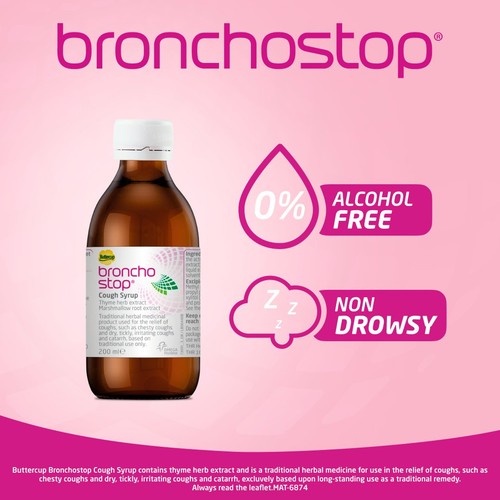 Bronchostop Cough Syrup - Traditionally Used to Relieve Any Type of Cough