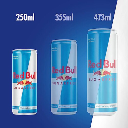 Red Bull Energy Drink Sugar Free Cans