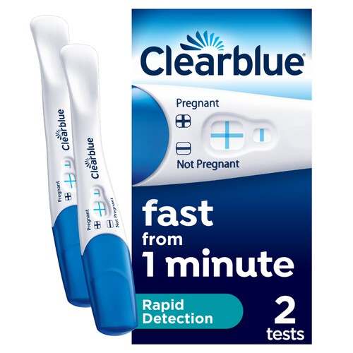 Clearblue Rapid Detection Pregnancy Test, 2 Tests