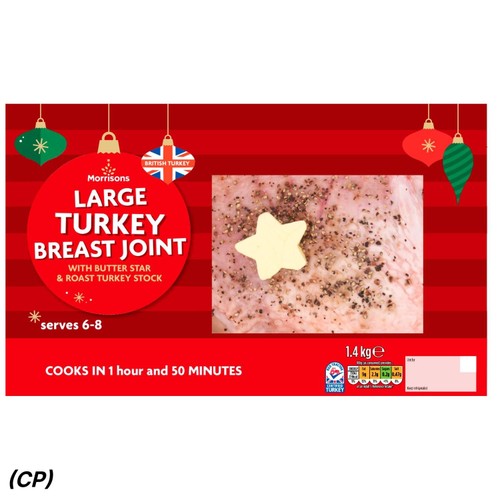Morrisons Large Turkey Breast Joint With Butter & Roast Turkey Stock