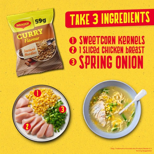Maggi Min Instant Noodles Curry Flavour