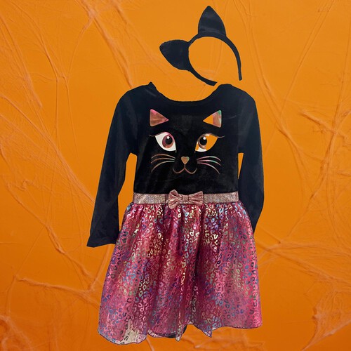 Morrisons Halloween Cat Costume Age 3 to 4 years