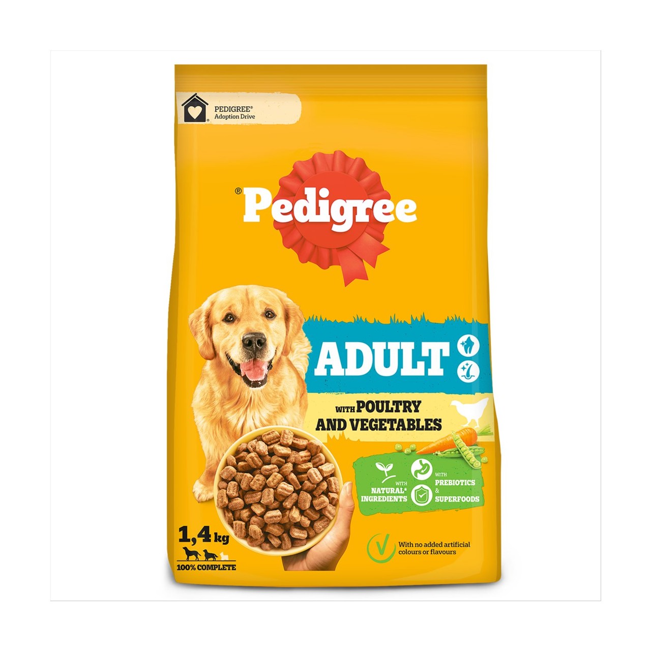 Pedigree Dog Complete Dry With Poultry And Vegetables