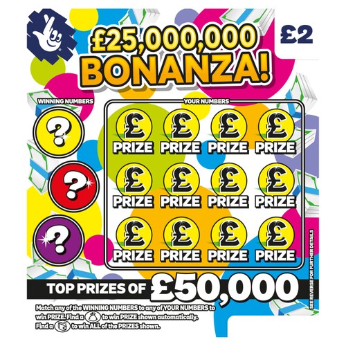 (SC) £25m Bonanza Scratch Card
