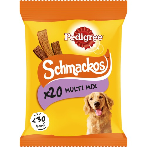 Pedigree Schmackos Adult Dog Treats Meaty Multi Mix 20 Strips