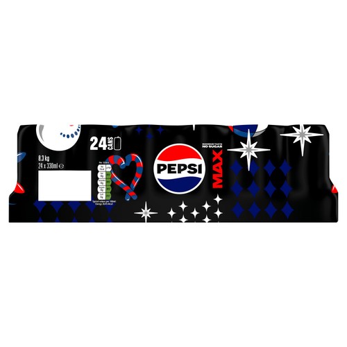 Pepsi Max No Sugar Cola Cans 24 x 330ml