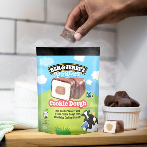  Ben & Jerry's Cookie Dough Peaces Ice Cream Frozen Snack 