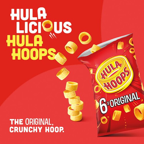 Hula Hoops Original Multipack Crisps 6 Pack