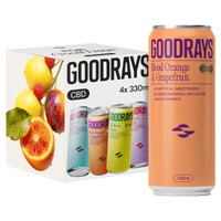 Goodrays CBD Infused Sparkling Mixed Flavour 