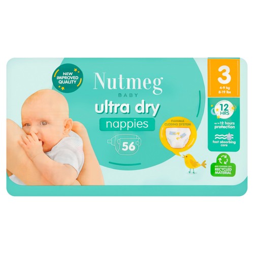Nutmeg Ultra Dry Nappies Size Morrisons Online Groceries Offers