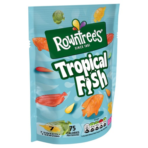Rowntree's Tropical Fish Sweets Sharing Bag 115g