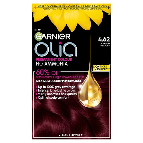 Garnier Olia 4.62 Dark Garnet Red Permanent Hair Dye