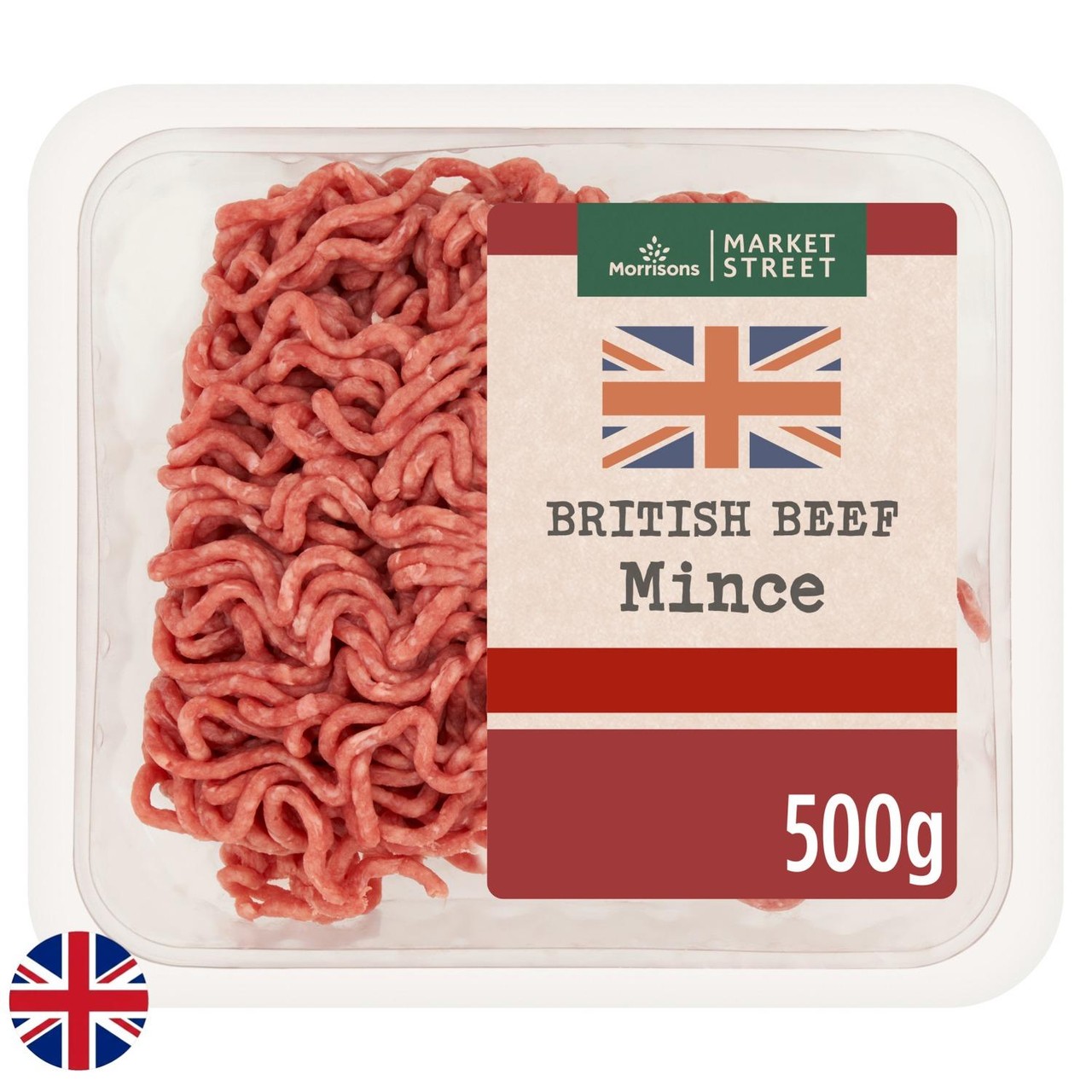Morrisons British Beef Mince 20% Fat 500g
