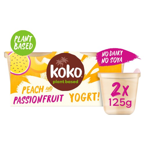 Koko Dairy Free Peach & Passionfruit Yogurt Alternative 