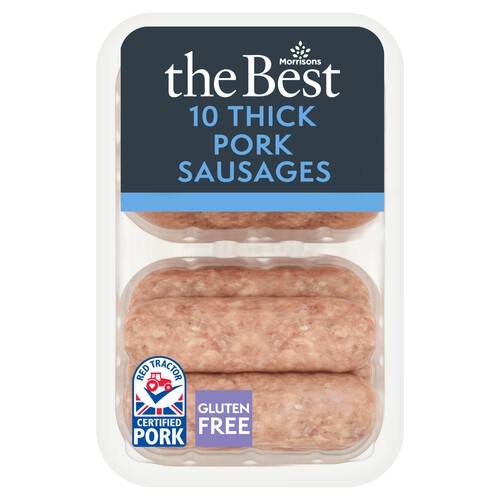 Morrisons The Best 10 Thick Pork Sausages