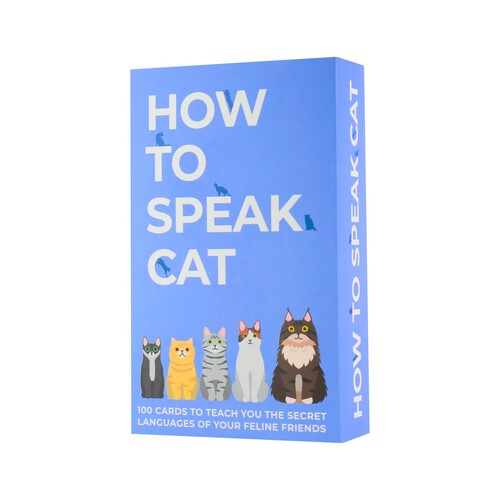 Gift Republic How To Speak Cat Card Pack One Size 228g