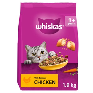 Whiskas 1+ Tuna Complete Adult Dry Cat Food 1.9kg