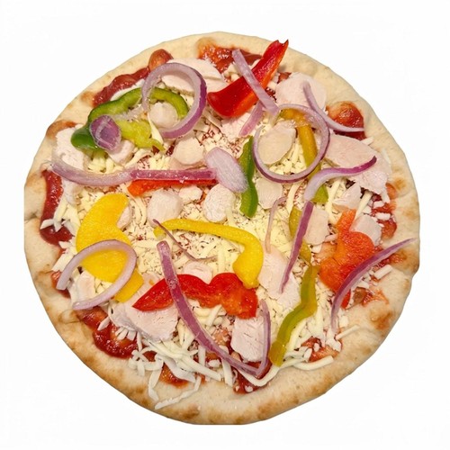 Morrisons 10 inch Sweet Chilli Chicken Pizza With Blue Dragon Sauce