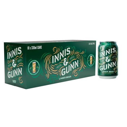 Innis & Gunn Lager Beer 10x330ml