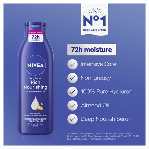 NIVEA Rich Nourishing Body Lotion Dry Skin