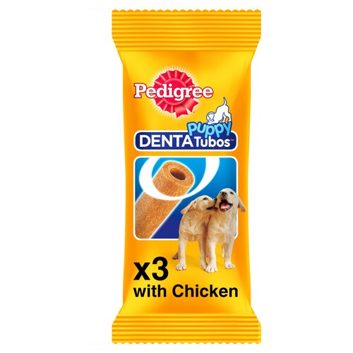 Pedigree Denta Tubo Puppy Dog Dental Treats 3 Sticks