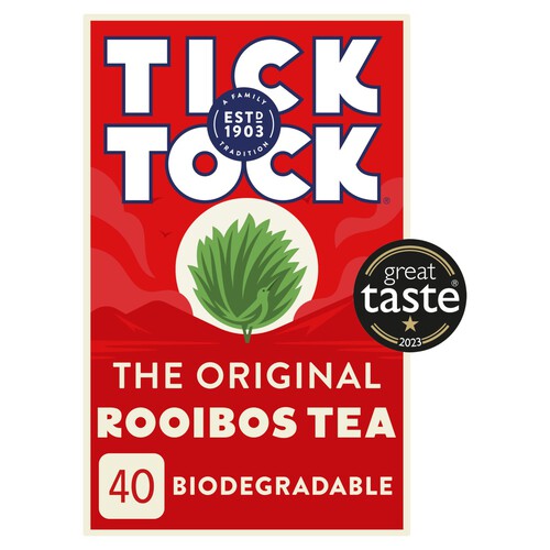 Tick Tock Rooibos Tea Original 40 Bags