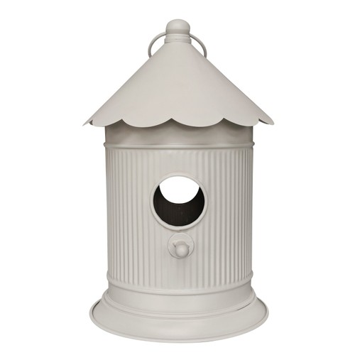 Nutmeg Scallop Bird House Cream