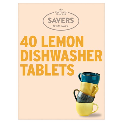 Morrisons Savers Lemon Dishwasher Tablets