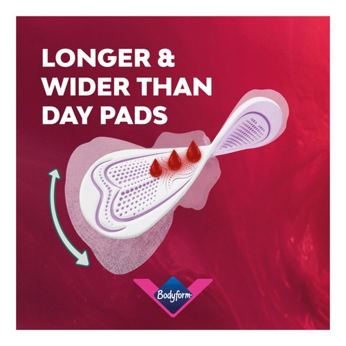 Bodyform Ultimate Ultra Night Sanitary Towels Wings 8 Pack