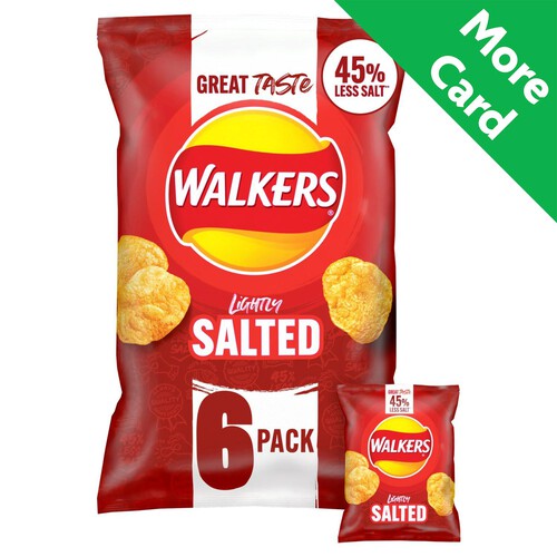 Walkers Less Salt Lightly Salted Multipack Crisps