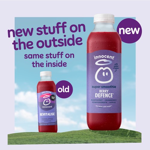 Innocent Berry Defence, Raspberry, Cranberry & Pomegranate Super Smoothie
