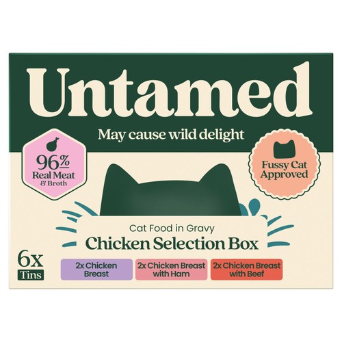 Untamed Chicken Selection Box In Gravy Cat Food 
