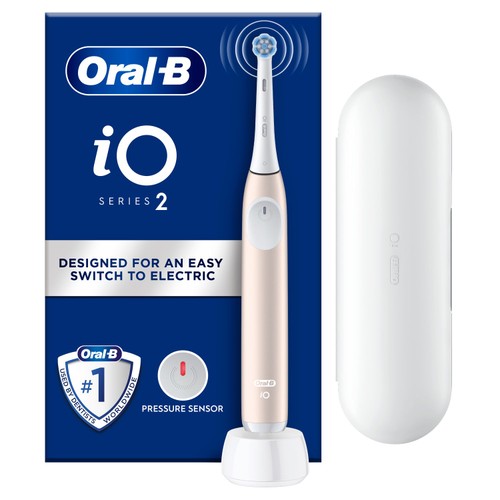 Oral-B Io2 Pink Electric Toothbrush + Travel Case