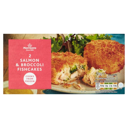 Morrisons 2 Salmon & Broccoli Fish Cakes