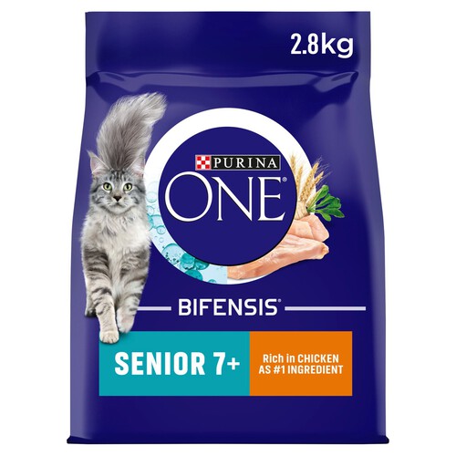 Purina ONE Senior 7+ Dry Cat Food In Chicken