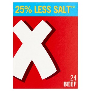 Oxo Reduced Salt Beef Stock Cubes 24 Pack 142g