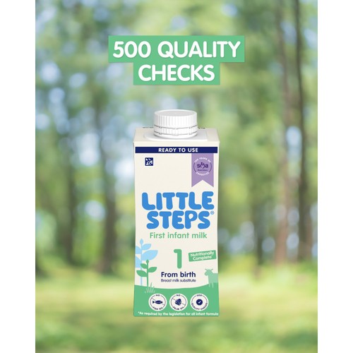 LITTLE STEPS First Infant Baby Milk From Birth RTU  Milk Carton 200ml