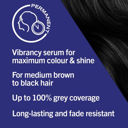 Schwarzkopf LIVE Intense Colour Permanent Black Hair Dye 099 Deep Black