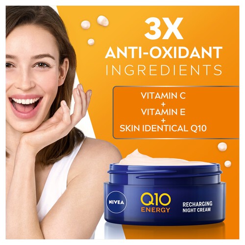 NIVEA Q10 Energy Vitamin C Recharging Night Cream 