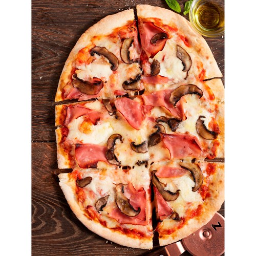 Zizzi Rustica Italian Ham & Mushroom Pizza 