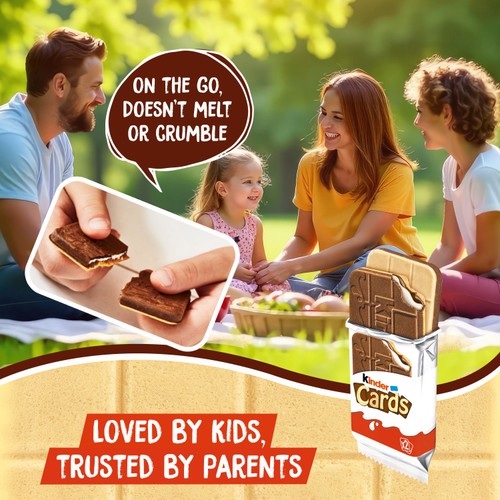 Kinder Cards Chocolate and Milk Wafer Biscuit Multipack