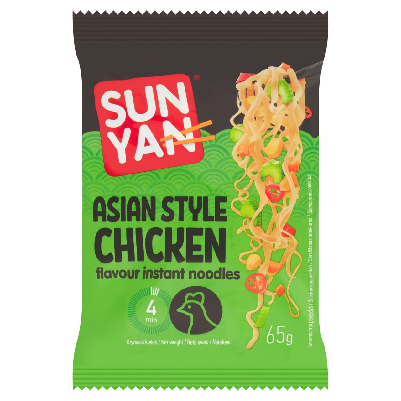 Sun Yan Asian Style Chicken Flavour Noodles 65g