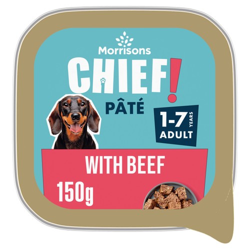 Morrisons Dog Food Beef Pate